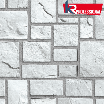 Искусственный камень KR-Professional Средневековая стена 03320 (Россия) Белый цвет