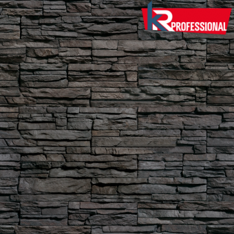 Искусственный камень KR-Professional Скалистая гора 52100 (Россия) Черный цвет