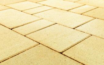 Плитка тротуарная BRAER Старый город Ландхаус песочный, толщина 80 мм () Желтый цвет