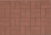 Тротуарная плита Каменный Век Кирпичик 200х100х40, Nature, цвет: Светло - коричневый