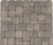 Тротуарная плита Каменный Век Классико Модерн, Color Mix, цвет: Оттенки серого