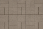 Тротуарная плита Каменный Век Кирпичик 200х100х40, Standart, цвет: Серый