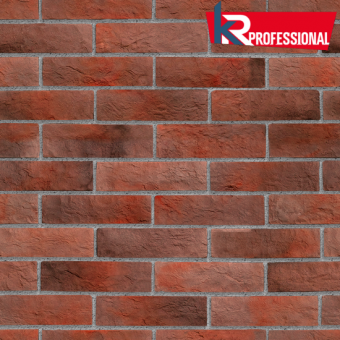 Искусственный камень KR-Professional Доломитовая стена 02390 (Россия) Красный цвет
