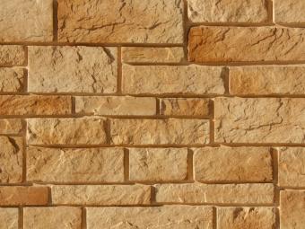Искусственный камень Atlas Stone Крепостная Стена 091 (Россия) Бежевый цвет