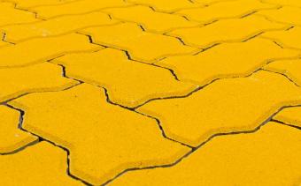 Плитка тротуарная BRAER Волна желтый, 240*135*70 мм () Желтый цвет