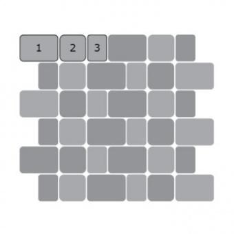 Тротуарная плита SteinRus Инсбрук Инн, 60 мм, цвет: Серый, гладкая (Россия)  цвет