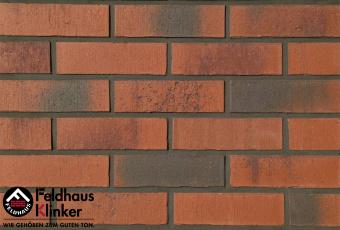 Клинкерная плитка Feldhaus Klinker Vascu carmesi carbo R754NF14 (Германия) Коричневый цвет