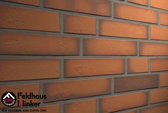 Клинкерная плитка Feldhaus Klinker Accudo terracotta vivo R718DF14 (Германия) Оранжевый цвет