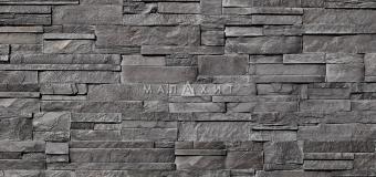 Декоративный камень Малахит Сорренто 720 (Россия) Черный цвет