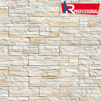 Искусственный камень KR-Professional Скалистый грот 52730 (Россия) Белый цвет