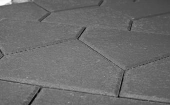 Плитка тротуарная BRAER Тиара серый, 283*200*60 мм () Серый цвет
