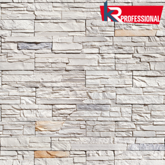 Искусственный камень KR-Professional Скалистый грот 52830 (Россия) Белый цвет