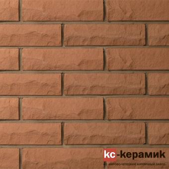 Керамический кирпич КС-Керамик КР-л-по 1НФ/300/75 Горный камень Тёмный шоколад () Коричневый цвет